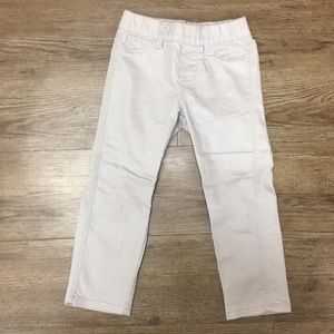 3T girls pants - silver